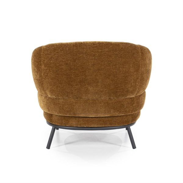 Fauteuil David - mosterd Safari Eleonora - Afbeelding 6