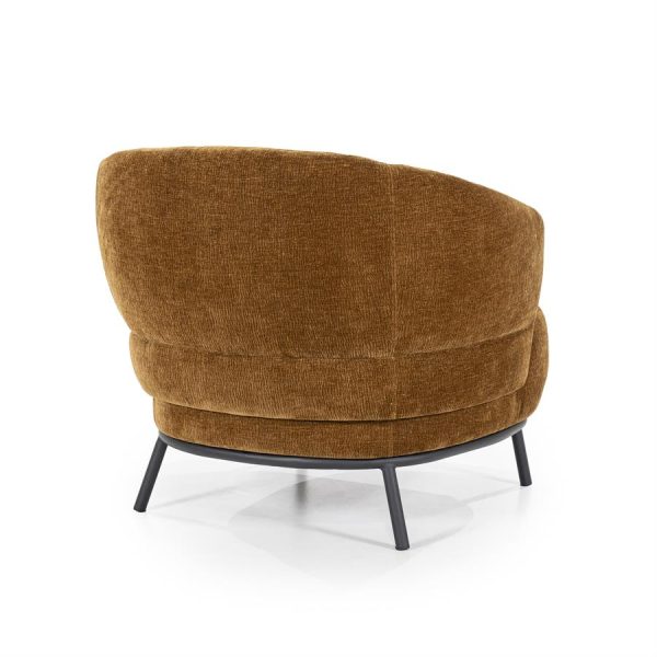 Fauteuil David - mosterd Safari Eleonora - Afbeelding 7