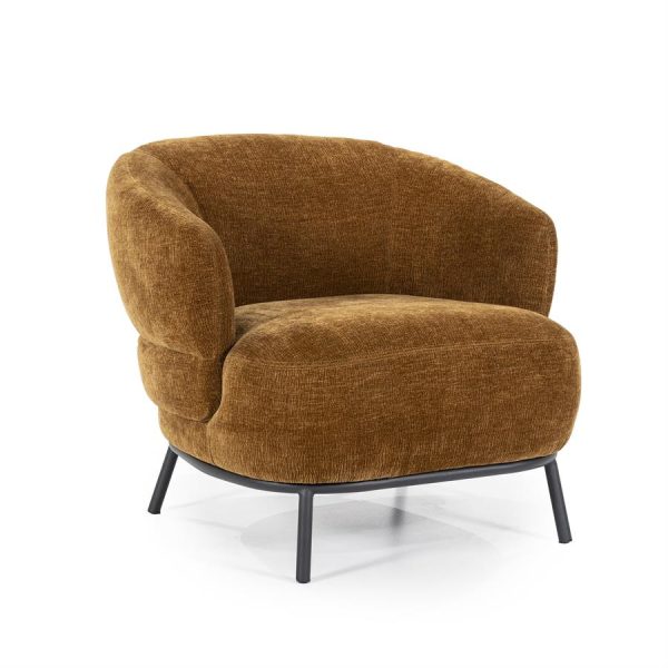 Fauteuil David - mosterd Safari Eleonora - Afbeelding 11