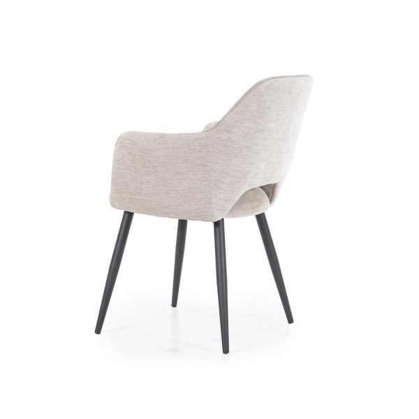 Stoel Esmee met arml. - beige Mellow Eleonora - Afbeelding 4