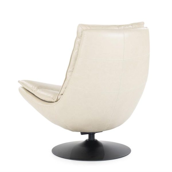Fauteuil Sven - beige boho leder Eleonora - Afbeelding 5