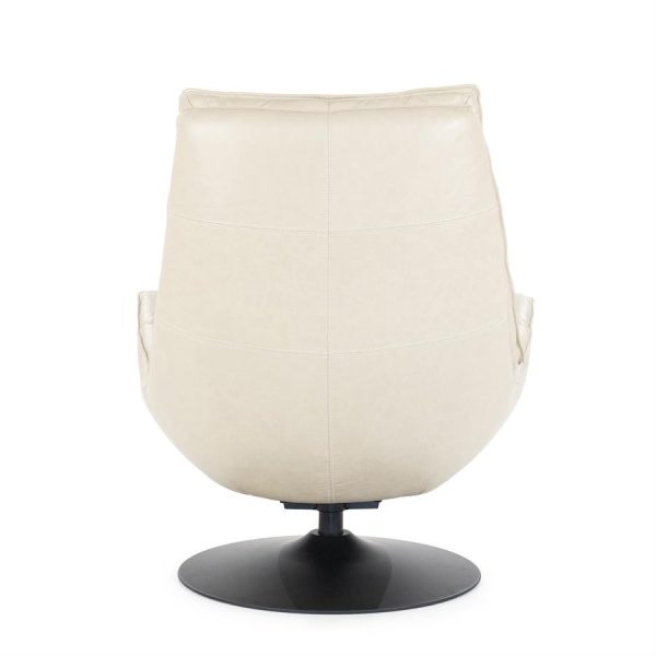 Fauteuil Sven - beige boho leder Eleonora - Afbeelding 6