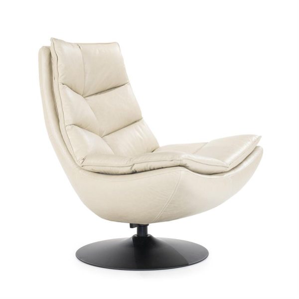 Fauteuil Sven - beige boho leder Eleonora - Afbeelding 10