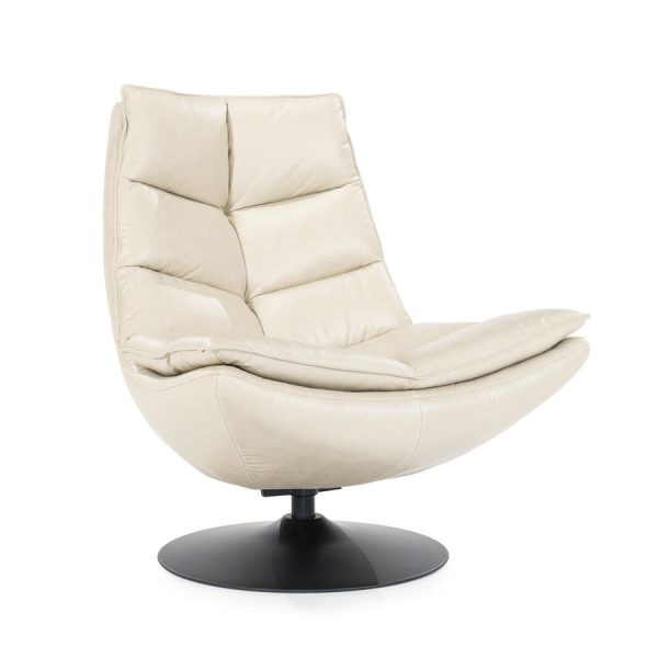 Fauteuil Sven - beige boho leder Eleonora - Afbeelding 11