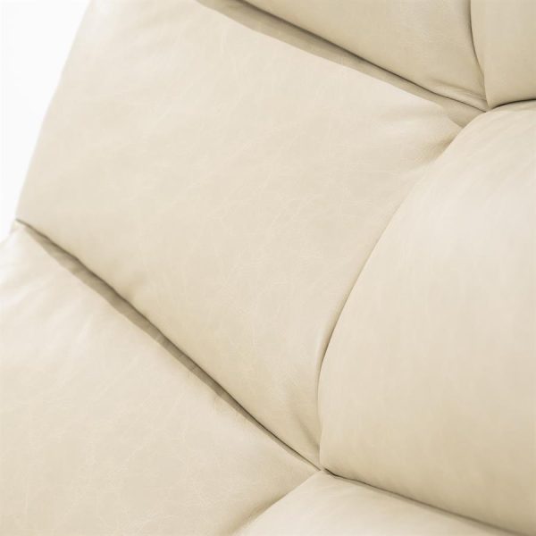 Fauteuil Sven - beige boho leder Eleonora - Afbeelding 15