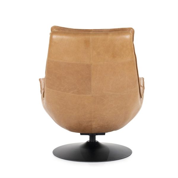 Fauteuil Sven - cognac boho leder Eleonora - Afbeelding 6