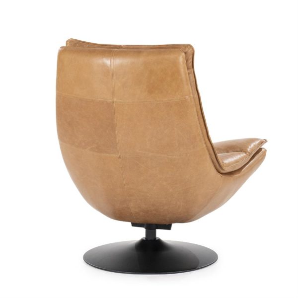Fauteuil Sven - cognac boho leder Eleonora - Afbeelding 7