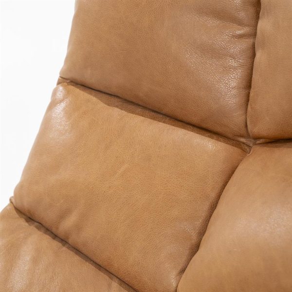 Fauteuil Sven - cognac boho leder Eleonora - Afbeelding 15