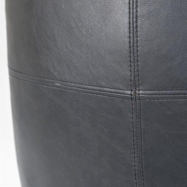 Fauteuil Sven - zwart boho leder Eleonora - Afbeelding 16