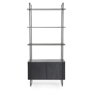Wandkast James 2drs. - zwart Eleonora