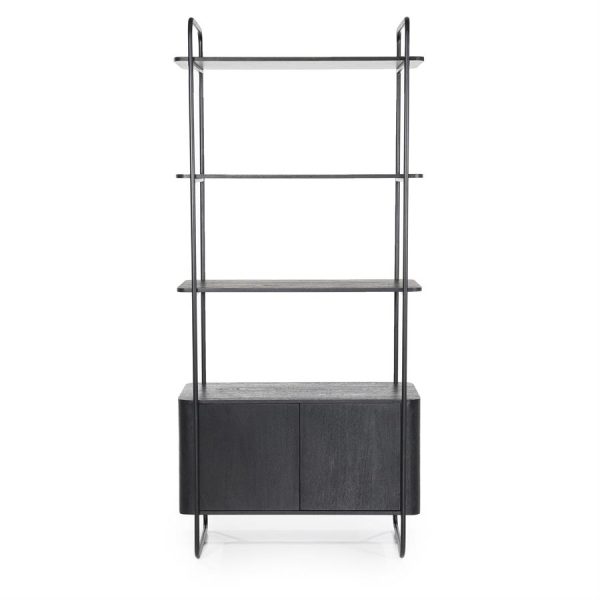 Wandkast James 2drs. - zwart Eleonora