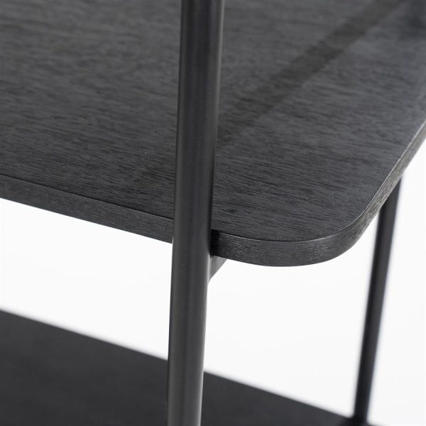 Wandkast James 2drs. - zwart Eleonora - Afbeelding 6