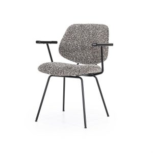 Stoel Jon met arml - taupe Maywood Eleonora