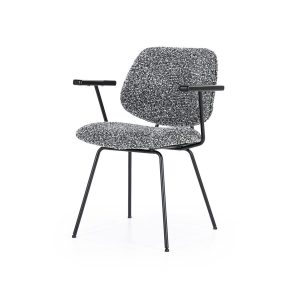 Stoel Jon met arml - zwart Maywood Eleonora