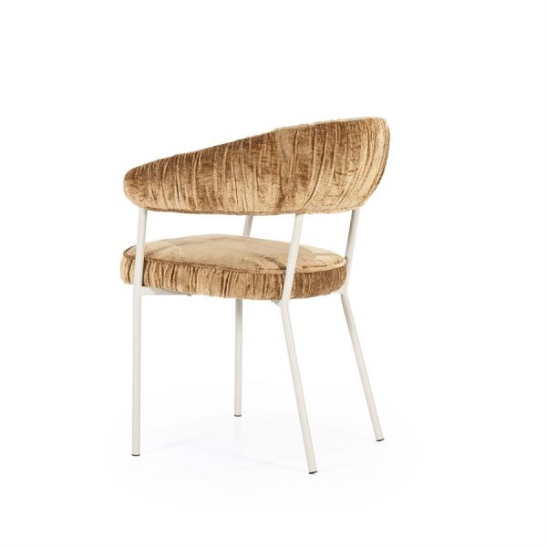 Stoel Lizzy - mosterd Femme Eleonora - Afbeelding 4