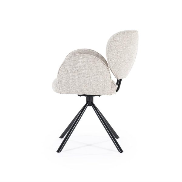 Stoel Rosalin - taupe Moon Eleonora - Afbeelding 3