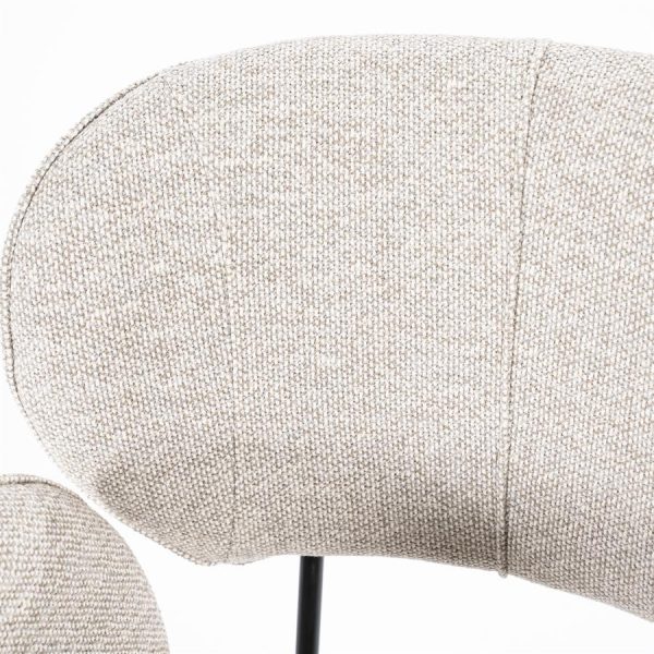 Stoel Rosalin - taupe Moon Eleonora - Afbeelding 13