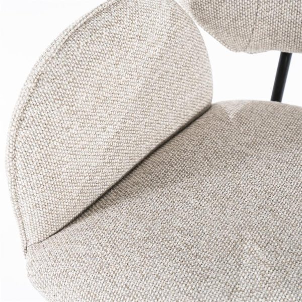 Stoel Rosalin - taupe Moon Eleonora - Afbeelding 14