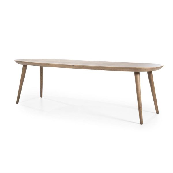 Eettafel Elijah 260x100 cm - bruin Eleonora - Afbeelding 2