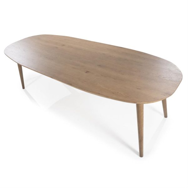 Eettafel Elijah 260x100 cm - bruin Eleonora - Afbeelding 5