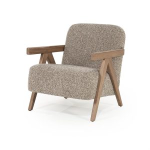 Fauteuil Francis - taupe Flou Eleonora