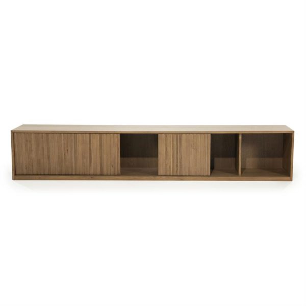 TV meubel Milo 240 cm - bruin Eleonora - Afbeelding 6
