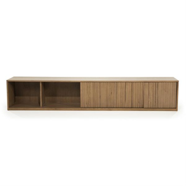 TV meubel Milo 240 cm - bruin Eleonora - Afbeelding 7