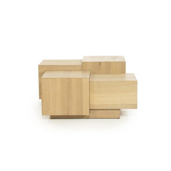 Salontafel Quinten vierkant - naturel Eleonora
