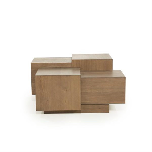Salontafel Quinten vierkant - bruin Eleonora
