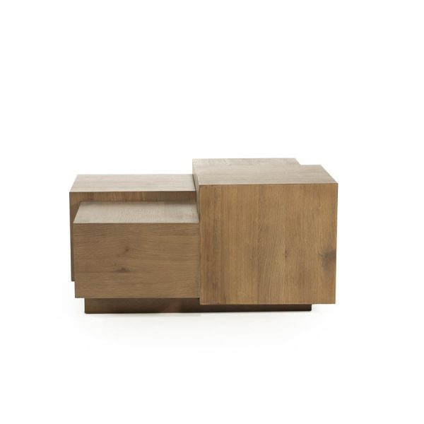 Salontafel Quinten vierkant - bruin Eleonora - Afbeelding 3