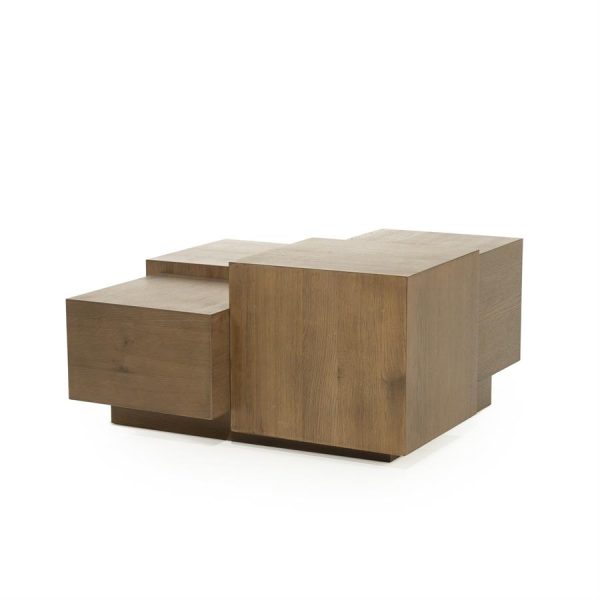 Salontafel Quinten vierkant - bruin Eleonora - Afbeelding 4