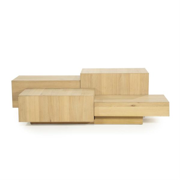 Salontafel Quinten rechthoekig - naturel Eleonora