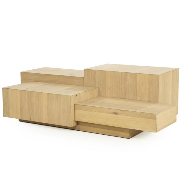Salontafel Quinten rechthoekig - naturel Eleonora - Afbeelding 2