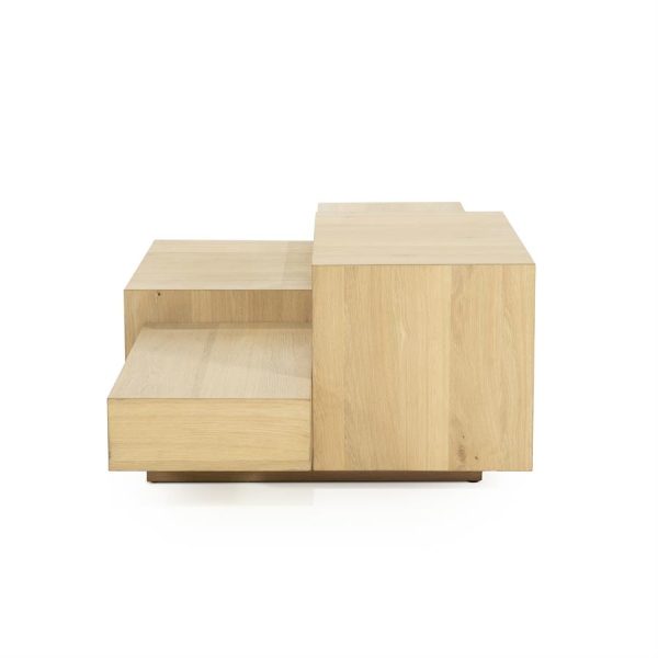Salontafel Quinten rechthoekig - naturel Eleonora - Afbeelding 3