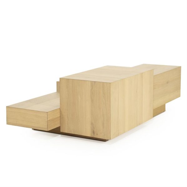 Salontafel Quinten rechthoekig - naturel Eleonora - Afbeelding 4