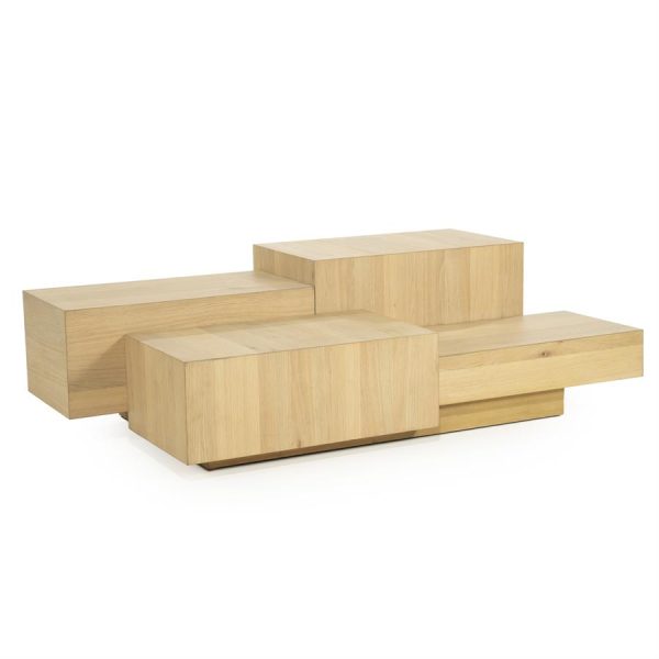Salontafel Quinten rechthoekig - naturel Eleonora - Afbeelding 5