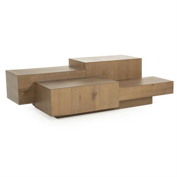 Salontafel Quinten rechthoekig - bruin Eleonora - Afbeelding 5