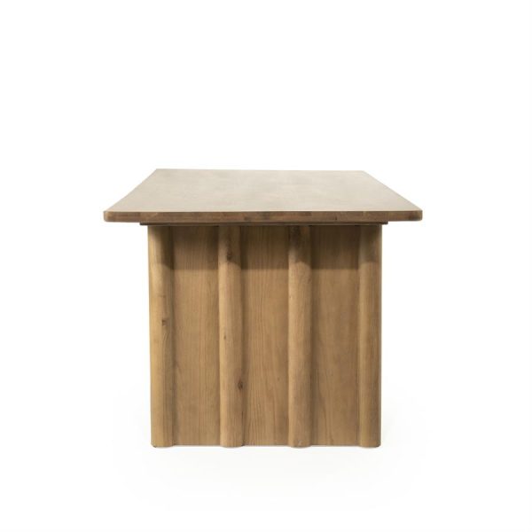 Eettafel Jake 250x100 cm - bruin Eleonora - Afbeelding 3