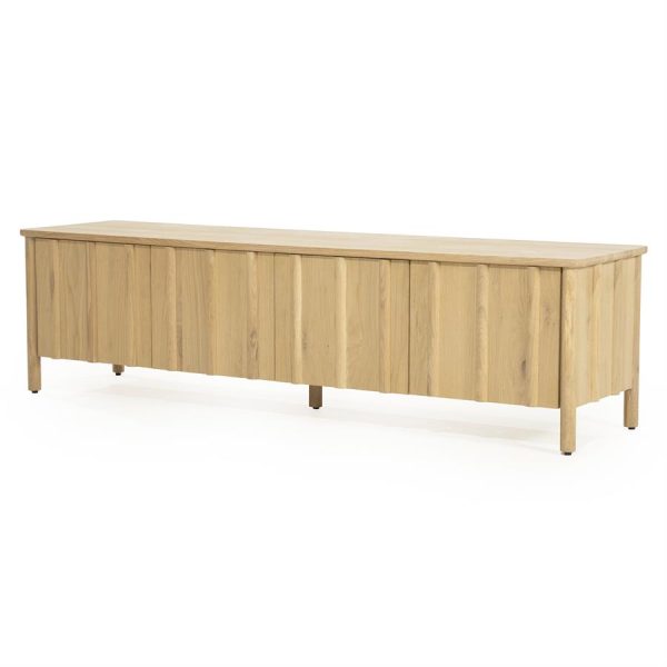 TV meubel Jake 4 drs. - naturel Eleonora - Afbeelding 2