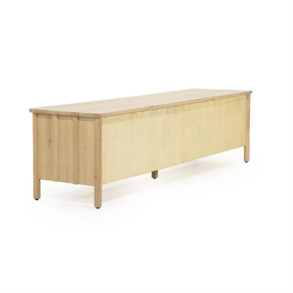 TV meubel Jake 4 drs. - naturel Eleonora - Afbeelding 4