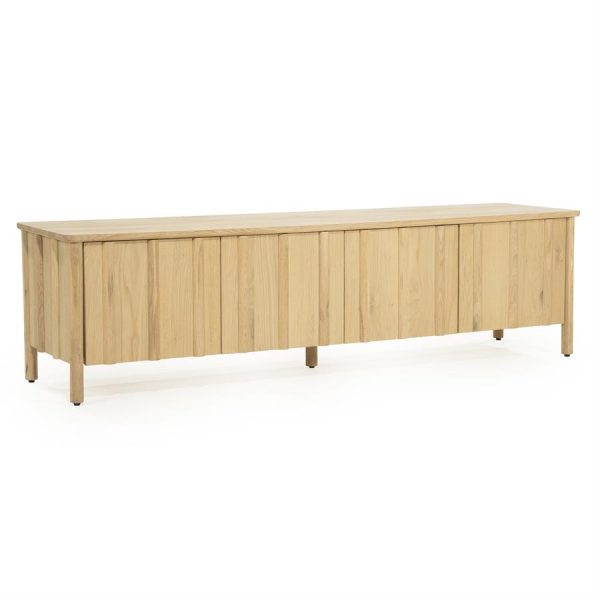 TV meubel Jake 4 drs. - naturel Eleonora - Afbeelding 5