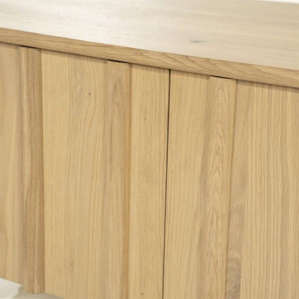 TV meubel Jake 4 drs. - naturel Eleonora - Afbeelding 12
