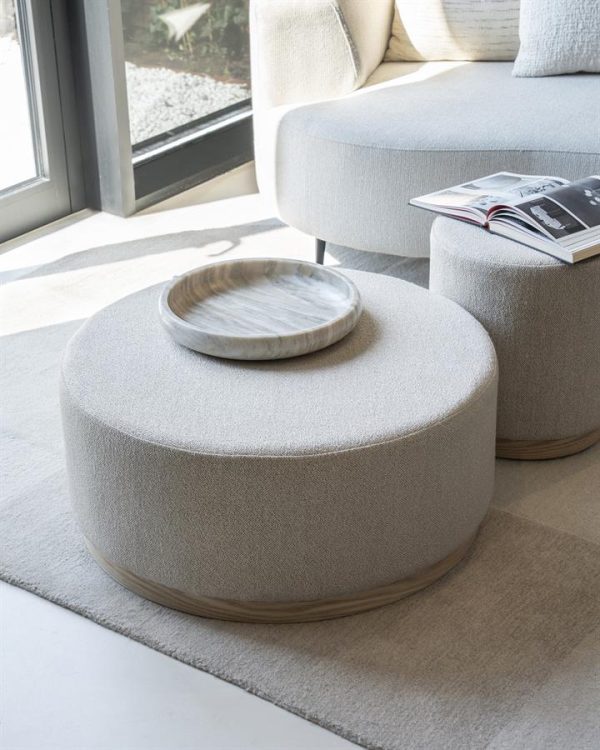 Poef Avah large - taupe Mantz Eleonora - Afbeelding 5