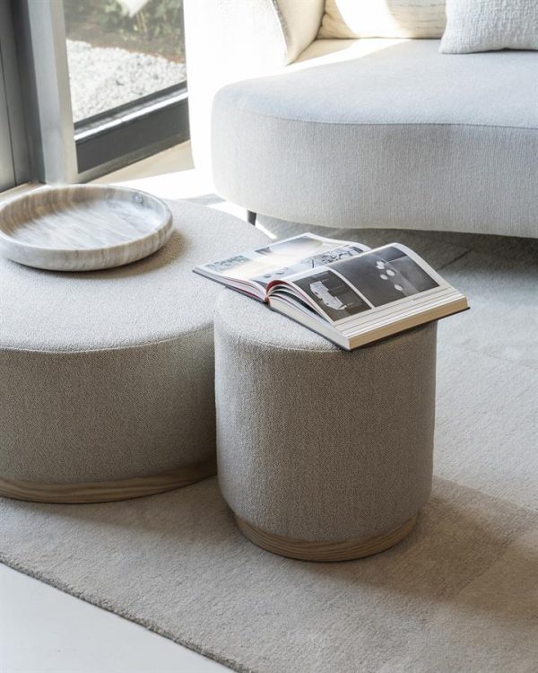 Poef Avah small - taupe Mantz Eleonora - Afbeelding 5