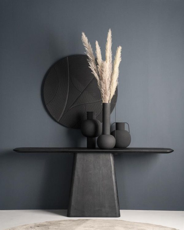 Sidetable Aron 180x40 - zwart Eleonora - Afbeelding 8