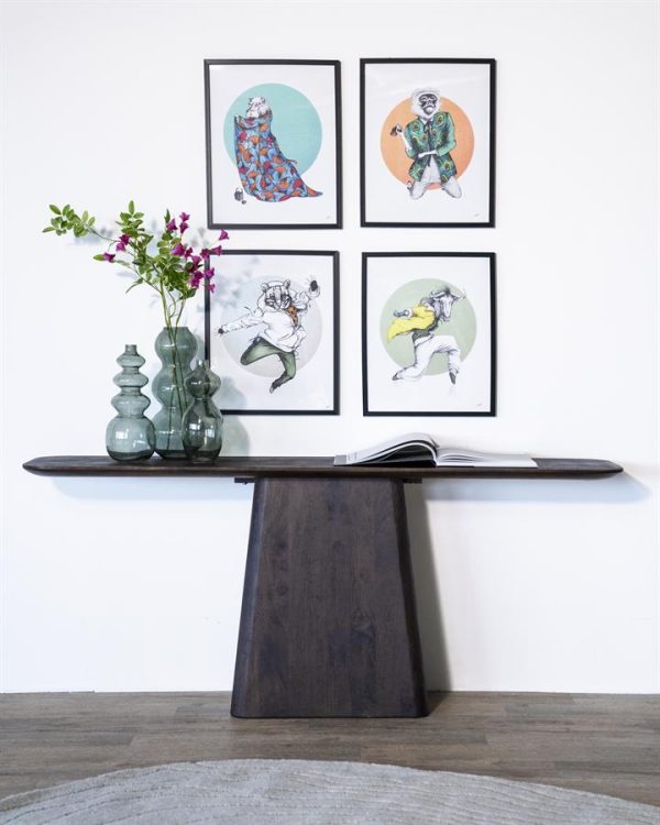 Sidetable Aron 180x40 – bruin Eleonora - Afbeelding 6