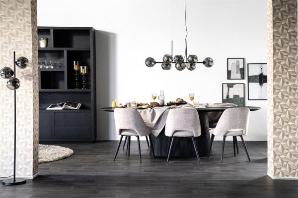 Kabinet Helsinki 150x220 cm - zwart Eleonora - Afbeelding 4