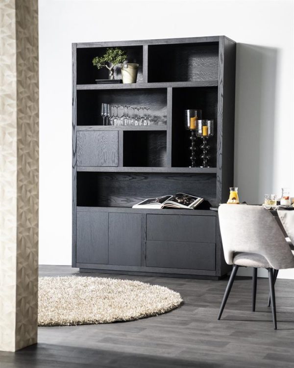 Kabinet Helsinki 150x220 cm - zwart Eleonora - Afbeelding 5