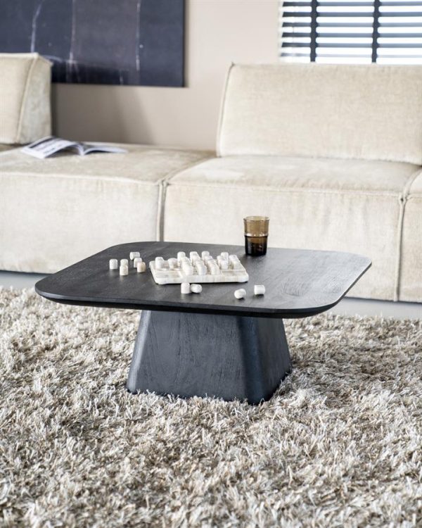 Salontafel Aron vierkant 80x80 - bruin Eleonora - Afbeelding 4