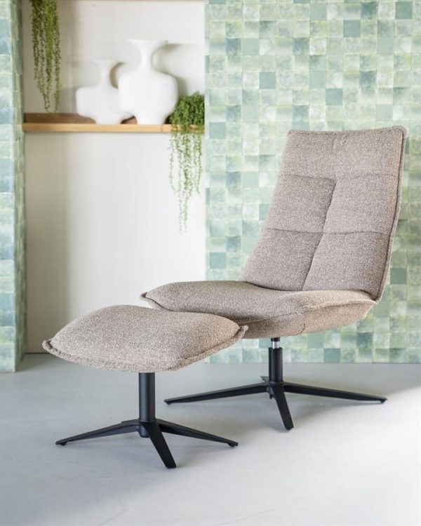 Fauteuil Marcus met voetenbank - groen Baquer Eleonora - Afbeelding 13